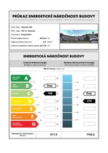 Energetický štítek – Prodej rekreačního apartmánu 2+kk s terasou - Všemina